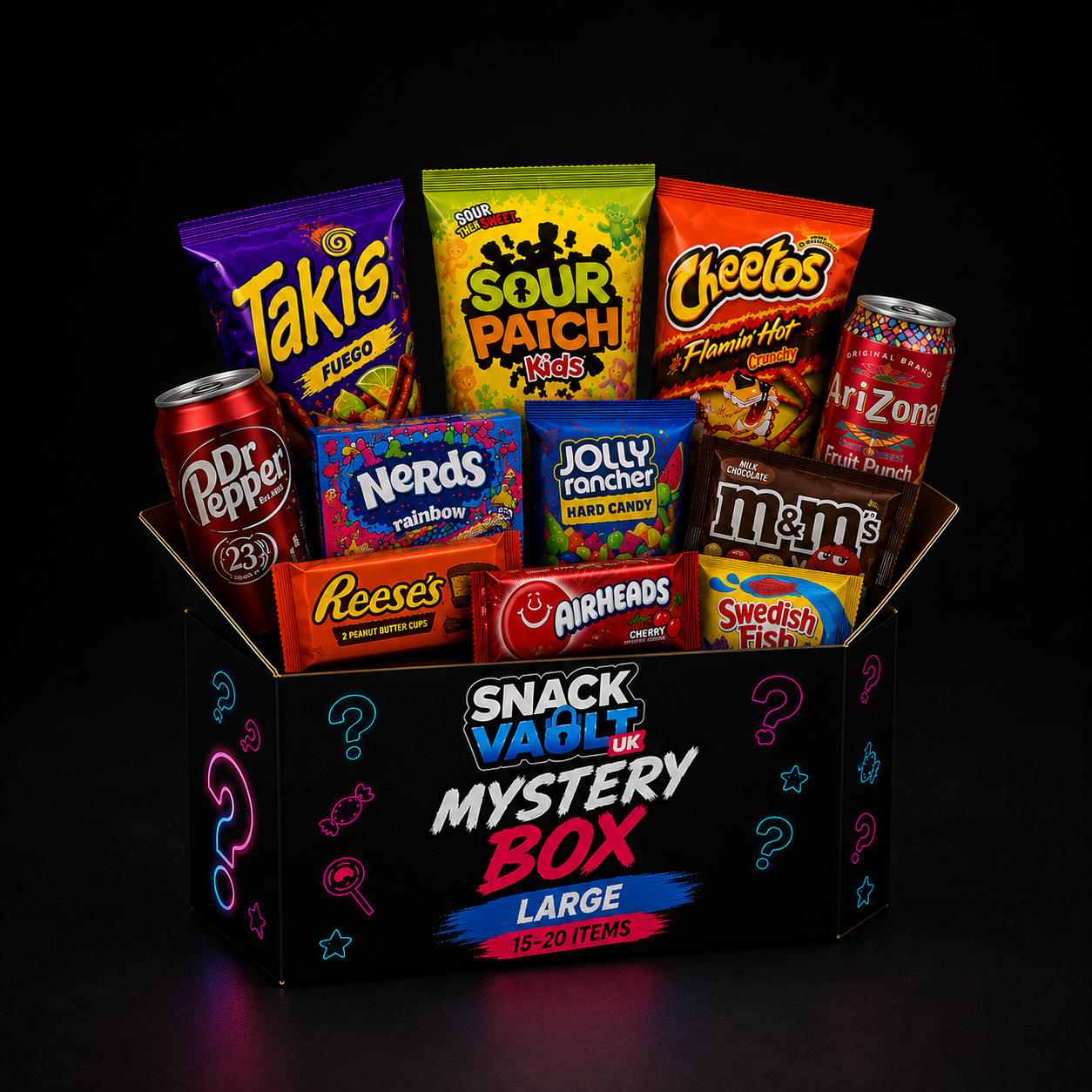 Mystery box from My Store featuring a variety of surprise items in an unsealed box for fun and excitement.